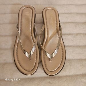 Italian Shoemakers Metallic Gold Sandals – Size 7 – Made in Italy